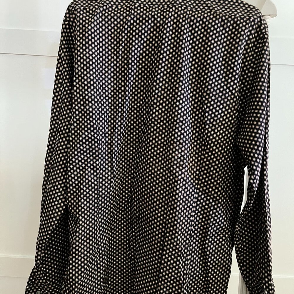 EUC Express Button Shirt Long Sleeve polka dot (M) - Picture 4 of 4